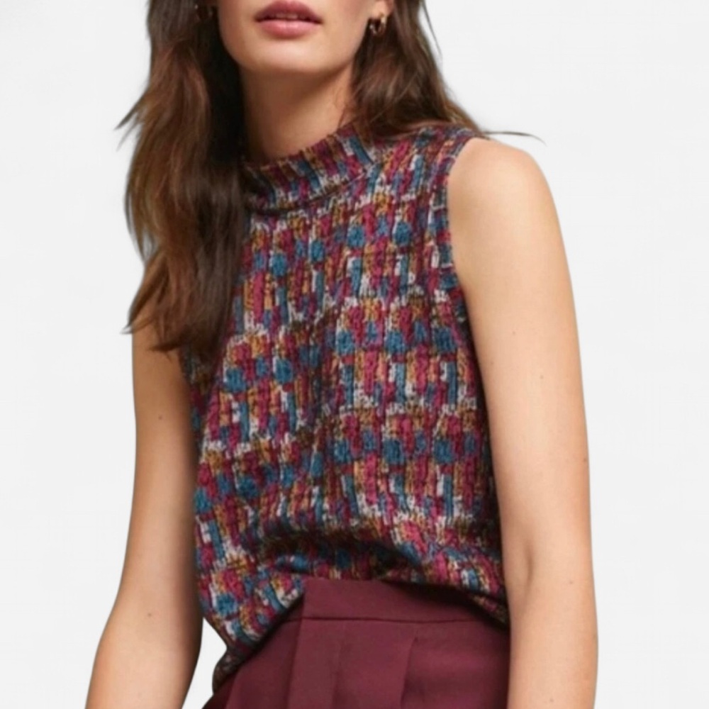 Anthropologie Akemi + Kin Colorful Sleeveless Top